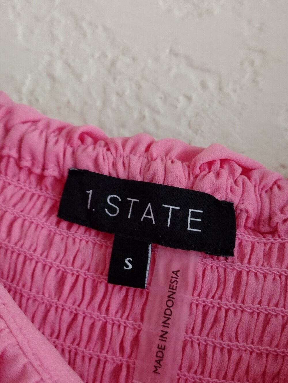1st. State Women's Pink Ruffle Top - Picture 8 of 9